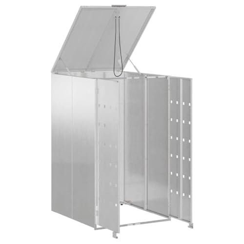 Support pour poubelles anti-odeurs en acier inoxydable résistant aux intempéries