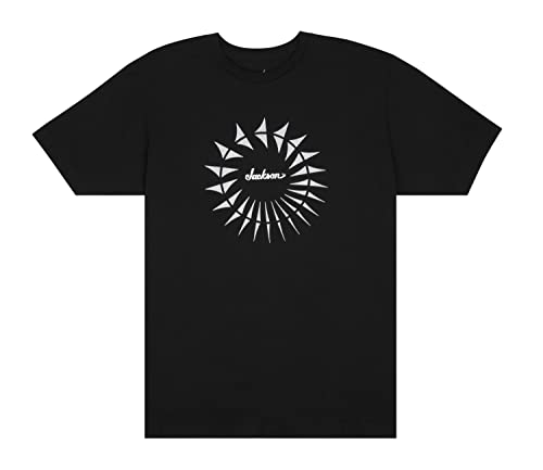 T-shirt guitare pour éviter les frottements de sangle Jackson Circle Shark Fin