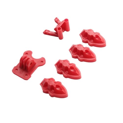 Composants Mark4 en polymère pour drone FPV rouge avec support moteur et châssis 5 à 9 pouces