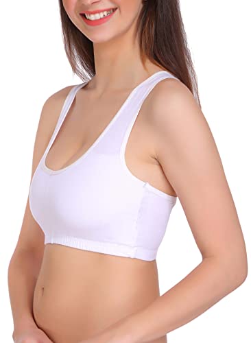 Image of Eve's Beauty Women's Padded Sports Bra (White)