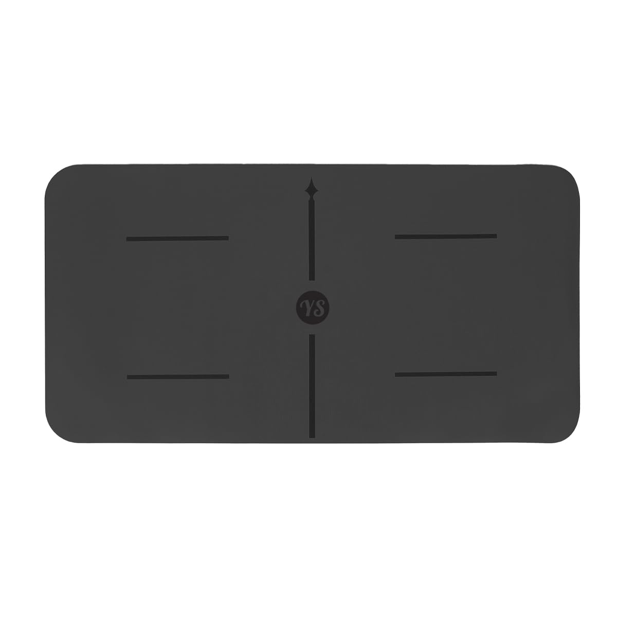 Yoga Studio The Grip Pad - Mini Mat (640 x 330mm) (Black)
