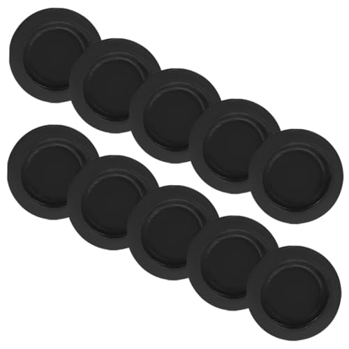 Toddmomy 10 Piezas Tapones de Goma Redondos para Hucha Unidades Tapón Flexible y Resistente para Cubrir Base de Caja de Fácil Instalación sin Herramientas Protege Monedas y Objetos