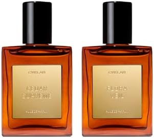 CYKLAR Perfume Oil Roll-On. Travel-Friendly Cedar Supreme & Flora Veil Fragrance Bundle