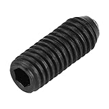 Qiilu M3 Ball Spring Plunger Set - 10pcs Carbon Steel Hex Socket Plungers for Industrial Applications - Durable, Robust Design (M3*8(10PCS))