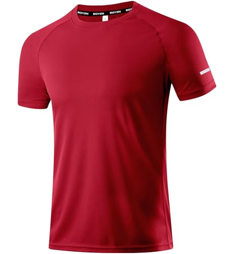 Image of Boyzn 1 or 3 Pack Men's Workout Running Shirts, Dry Fit Moisture Wicking T-Shirts, Sports Gym Athletic Short Sleeve Shirts