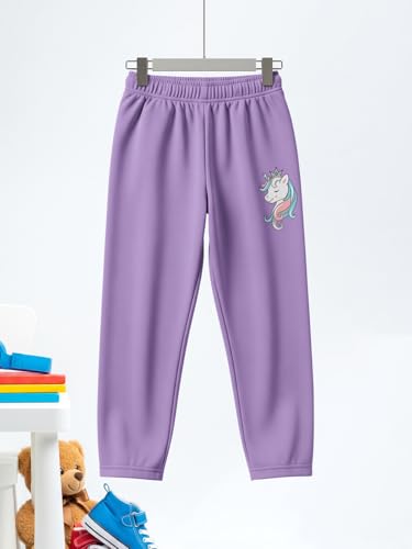 Image of HELLCAT Printed Track Pants for Girls | Blended Cotton Feel Lower | Night Pants & Track Pant Pants | Sizes 3-16 Years | Pack of 3