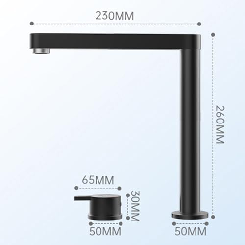 Grifo plegable negro para fregadero de caravana y ventanas de cocina 5