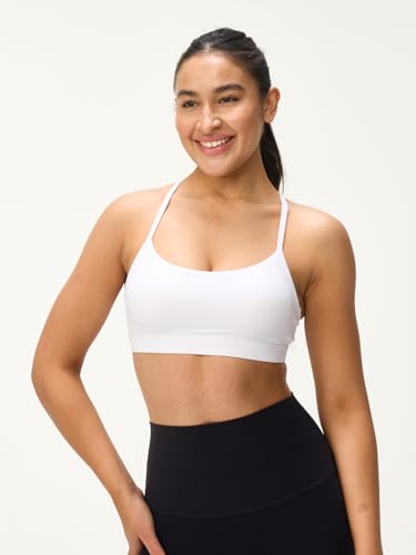 Womens Y Back Padded Sports Bra Strappy U Neck Butter Soft Low Impact Workout Bras Yoga Pilates Walking3