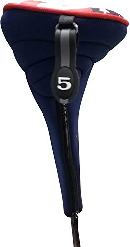Usa Patriot Golf Zipper Head Covers 1 3 5 H Driver Hybrid Fairway Headcovers #TOP5