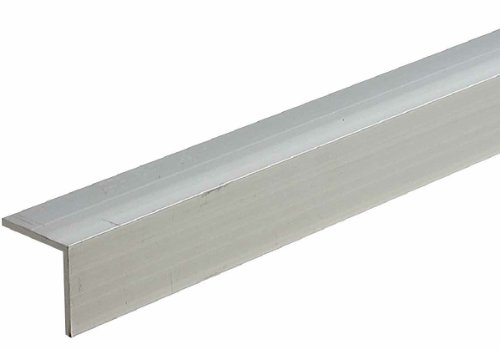 Image of M-D Building Products 58289 1-1 /2 in. x 1-1 /2 in. x 1 /16 in. x 72 in. Mill Aluminum Angle Shape