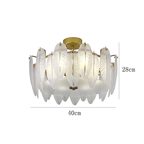 Plafonnier cristal doré compact pour illuminer les petits plafonds - 7