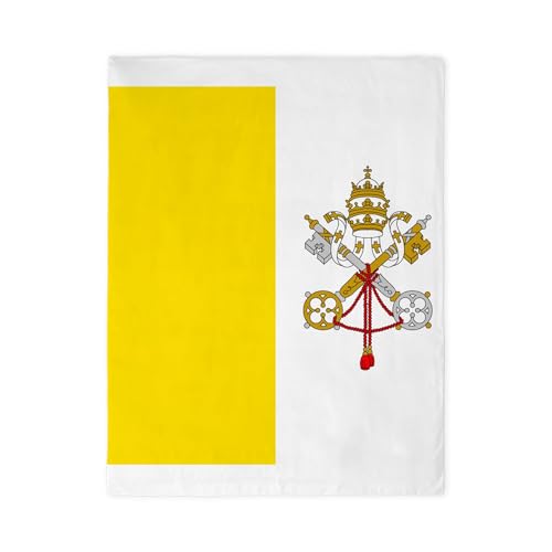 CafePress Flag of The Vatican City Twin Duvet Cover, Printed Comforter Cover, Unique Bedding,