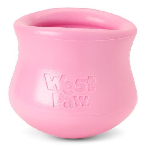 West Paw(ウェストポウ) ゾゴフレックス タップル 犬 知育玩具 おやつ入れ 早食い防止 丈夫で壊れにくい 犬用おもちゃ【限定カラー バブルガム(ピンク)XLサイズ】