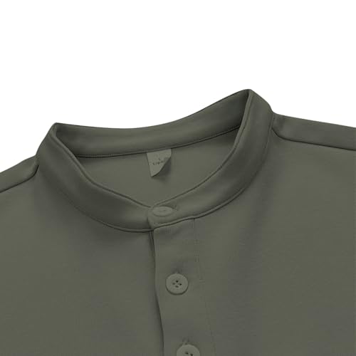 Men's Casual Henley Sweatshirts Long Sleeve Button Placket Pullovers Fall Fashion Sweatshirt with Chest Pocket4