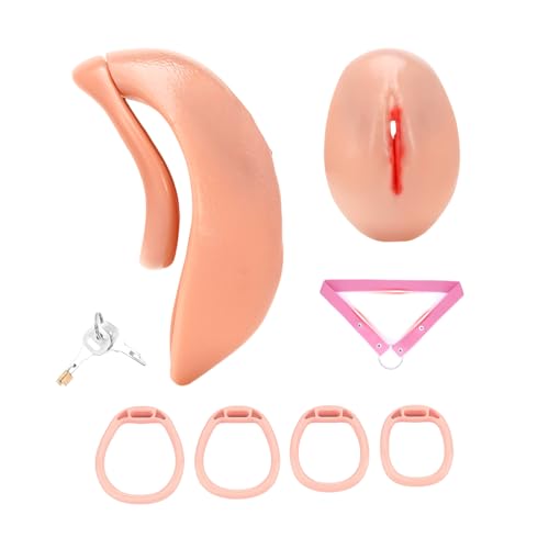 Cage de chasteté en résine pour homme sissy avec serrure dissimulée taille Big