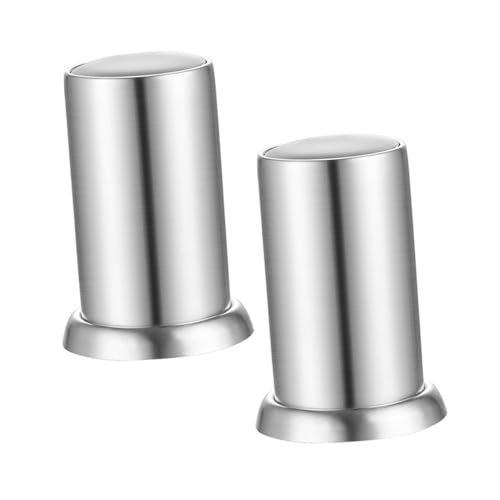 WEKADRIN 2 Piezas Caja automática de Palillos palillero para Restaurante Almacenamiento automático de Palillos de Dientes Acero Inoxidable Plata
