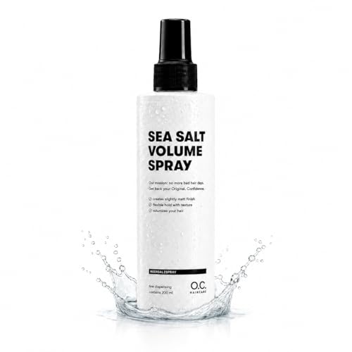 O.C. HAIRCARE Sea Salt Spray - 200ml Meersalz Spray für Haare - 30 Tage risikofrei testen - Volumen-Booster für ein volleres Haargefühl mit starkem Halt - 100% vegan & Made in Germany