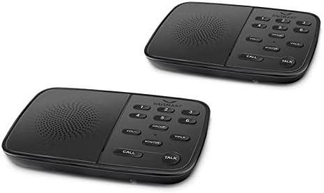 Hosmart 1/2 Mile Long Range 6-Channel Security Wireless Intercom System for Home or Office, 2022 Upgraded Room to Room Intercom, Easy to Use with Clear Sound (2 Pack)