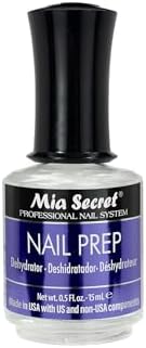 Mia SecretProfessional Acid Free Natural Nail Prep Dehydrator, 15ml - Enhanced Bonding Dehydrator for Acrylic Powder and Gel Nail Polish