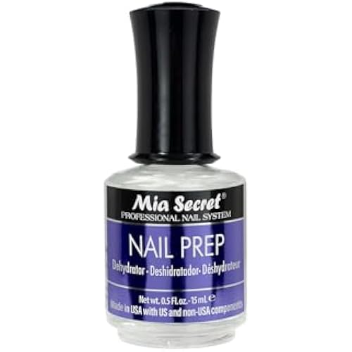 Mia Secret Professional Acid Free Natural Nail Prep Dehydrator, 15ml - Enhanced Bonding Dehydrator for Acrylic Powder and Gel Nail Polish