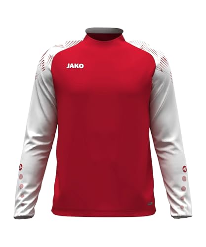Chemise manches longues JAKO Sonic rouge blanc taille L vêtement de sport unisexe