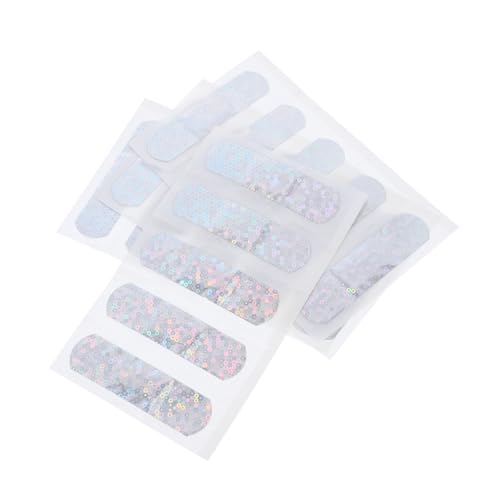 WEKAMOS Vendajes Adhesivos Impermeables Pequeños Brillantina Para Heridas, 20 Unidades, Elásticos y Transpirables, Para Uso Diario y Viajes, Para Niños y Adultos, Cuidado Portátil De Primeros Auxilios