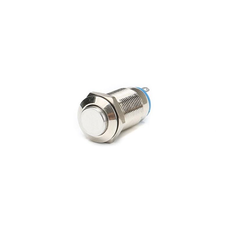Bouton-poussoir de verrouillage 12mm 2A interrupteur métallique à tête haute