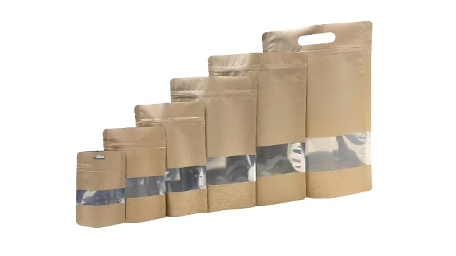 Sachets kraft zip stand up parfaits pour emballer et sceller vos thés et cafés 14 x 19