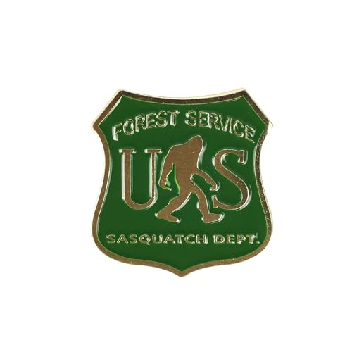 US Bigfoot Forest Service Sasquatch Dept Enamel Pin, Funny Gift For Bigfoot Lover Sasquatch Lover, Forest Cryptid Brooches, I Believe Badges, Outdoorsy Decorative Pin For Backpack Jacket Hat