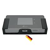 MECHONIX Wandhalterung für TP-Link M8550 5G Router, Wand- und Tischmontage, oder in Wohnwagen. Kunststoff, Schwarz, Made in Germany.