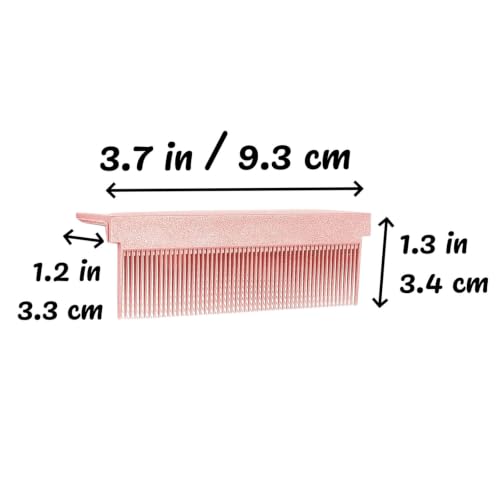 3 Pack Clip On Flat Iron Comb Attachment, Heat Resistant Hair Straightener Styling Comb Accessory for Curly Straight Hair, Home Salon Use Black Purple Pink image 5