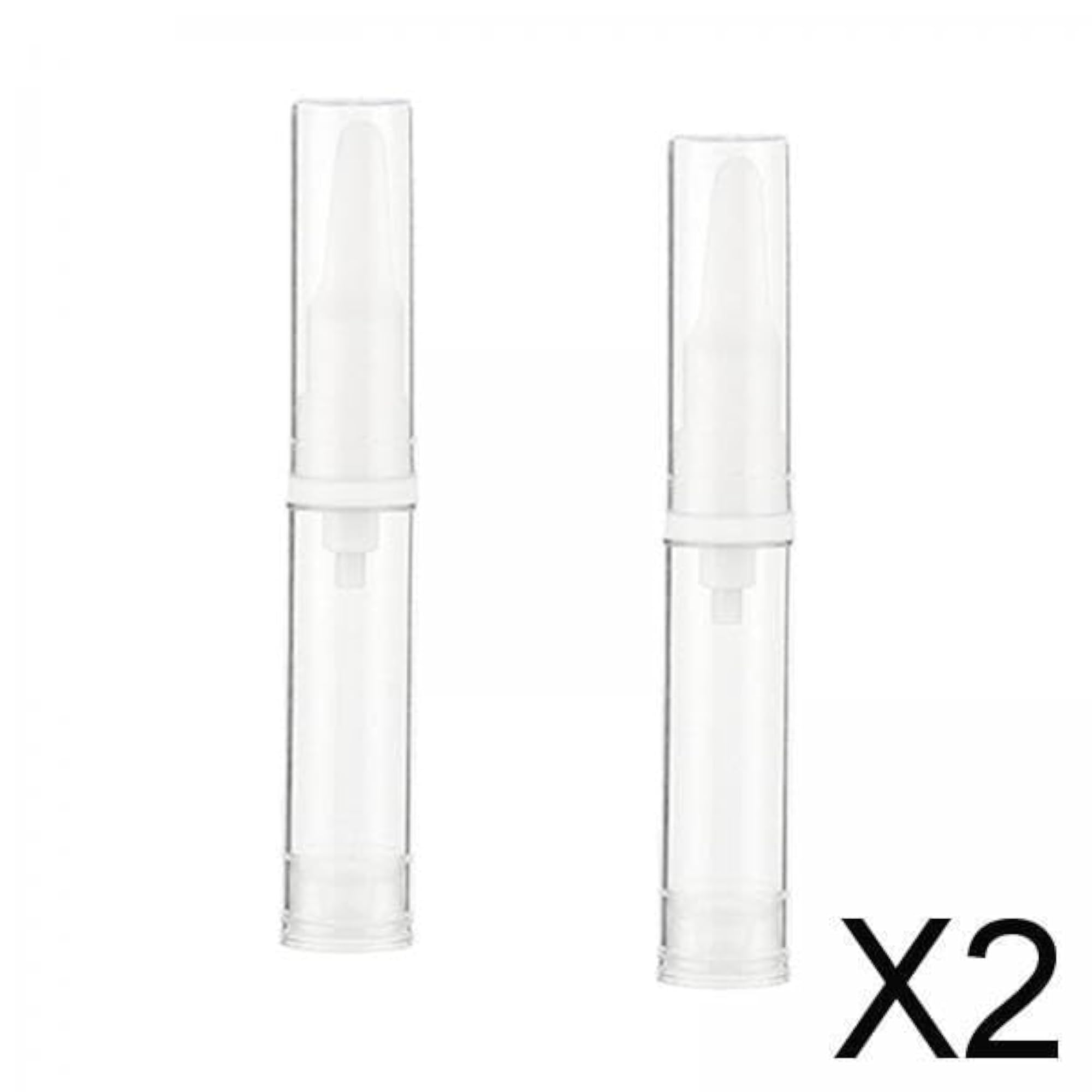 2x2x Travel Press Pump Bottles, 15ml