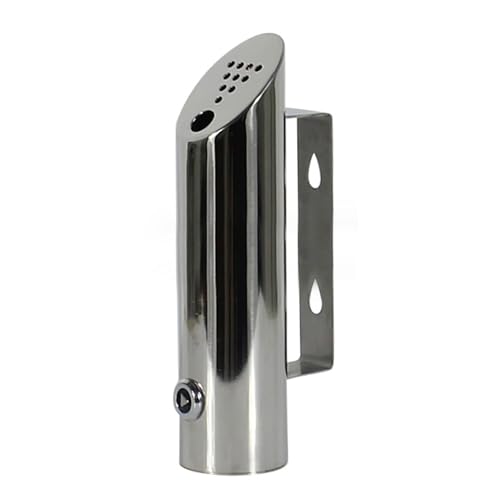 Cenicero montado en la Pared al Aire Libre Cilindro montado en la Pared cenicero Impermeable cenicero público para el Ascensor del Ascensor del Lobby del Hotel(1.97x7.87 Pulgadas)