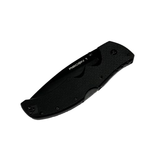 Image of COLD STEEL Recon 1 4 inch S35VN Razor-Sharp Blade 5.375 inch G-10 Handle Tactical Folding Knife w /Tri-Ad Lock, Ambidextrous Pocket /Belt Clip