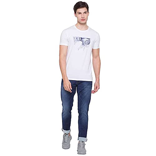 Image of Spykar Men's Solid Slim Fit T-Shirt