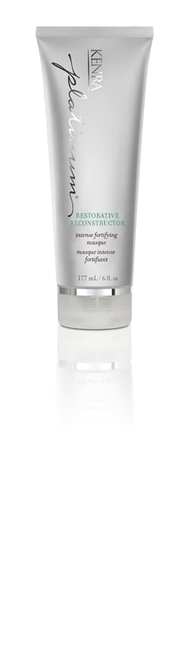 Kenra Platinum Restorative Reconstructor | Ultra Fortifying Treatment | Restores Broken Hair Bonds From Within | Provides Intense Fortification, Elasticity, & Suppleness | All Hair Types | 6 fl. oz