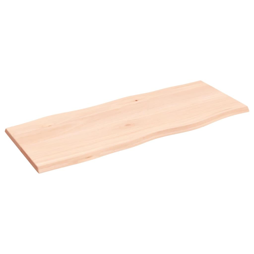 vidaXL Blat stołu, 100x40x2 cm, surowy, lity dąb z naturalną krawędzią, blat drewniany, blat biurkowy, blat do stolika, blat z drewna, blaty do biurek