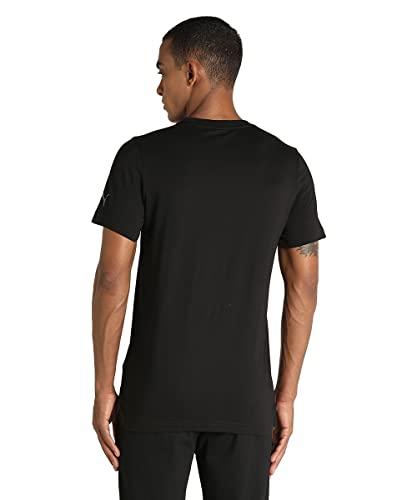 Image of Puma Cotton Regular Fit Mens T-Shirt (S22-84918601BK-P)