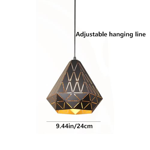 Lampe suspendue nordique diamant E27 pour optimiser l'éclairage tamisé - 3
