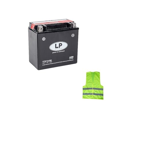 Marchio: CLICCA E VAI COMPATIBILE CON MOTO GUZZI Nevada Classic-Aquila Nera 750 per anno 2012 al 2016 BATTERIA YTX14-BS LP FORNITA CARICA E PRONTA PER L\'USO BATTERIE AGM MOTO SCOOTER 12 AMPERE 12 VOLT 150X87X145MM