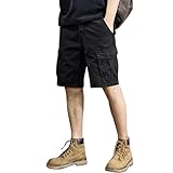 Generisch Kurze Herren Sommer, Cargo Shorts Hose Kurz Sommer Mit Taschen Baggy Jogginghose...