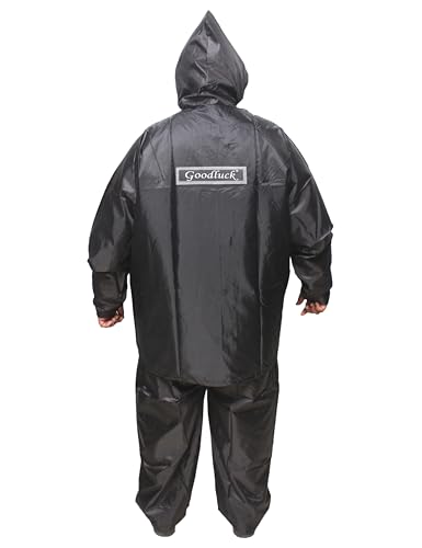 Image of Goodluck 100% waterproof Raincoat Big Size /Rainsuit /Rainwear for mens, sturdy, reusable, suited for plus size