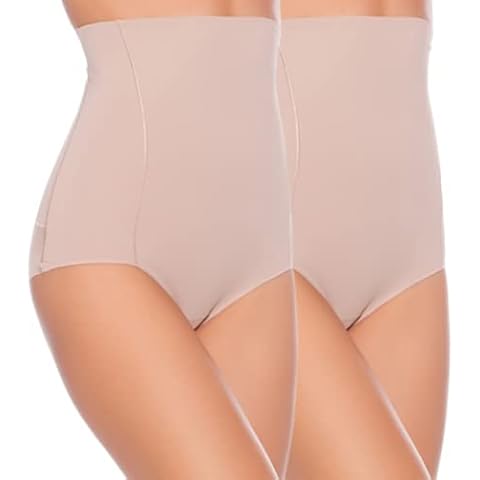 Valko Fajas Reductoras Mujer - Body Moldeador Reductor Mujer – Pack 2 (XL, Nude) Cover