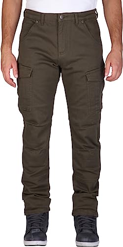 Modeka Brandon Cargo Vaqueros de moto (Oliv,Short 40)
