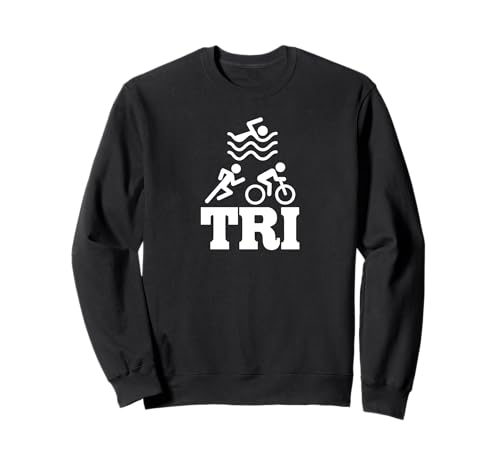 Tri Triathlon Triathlete Duathlon Multisport Swim Run Bike Sweatshirt
