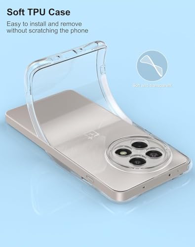 Image of JGD PRODUCTS for OnePlus 13R 5G Premium Transparent Hybrid Soft Slim Dust Proof Back Case Cover with Camera Protection