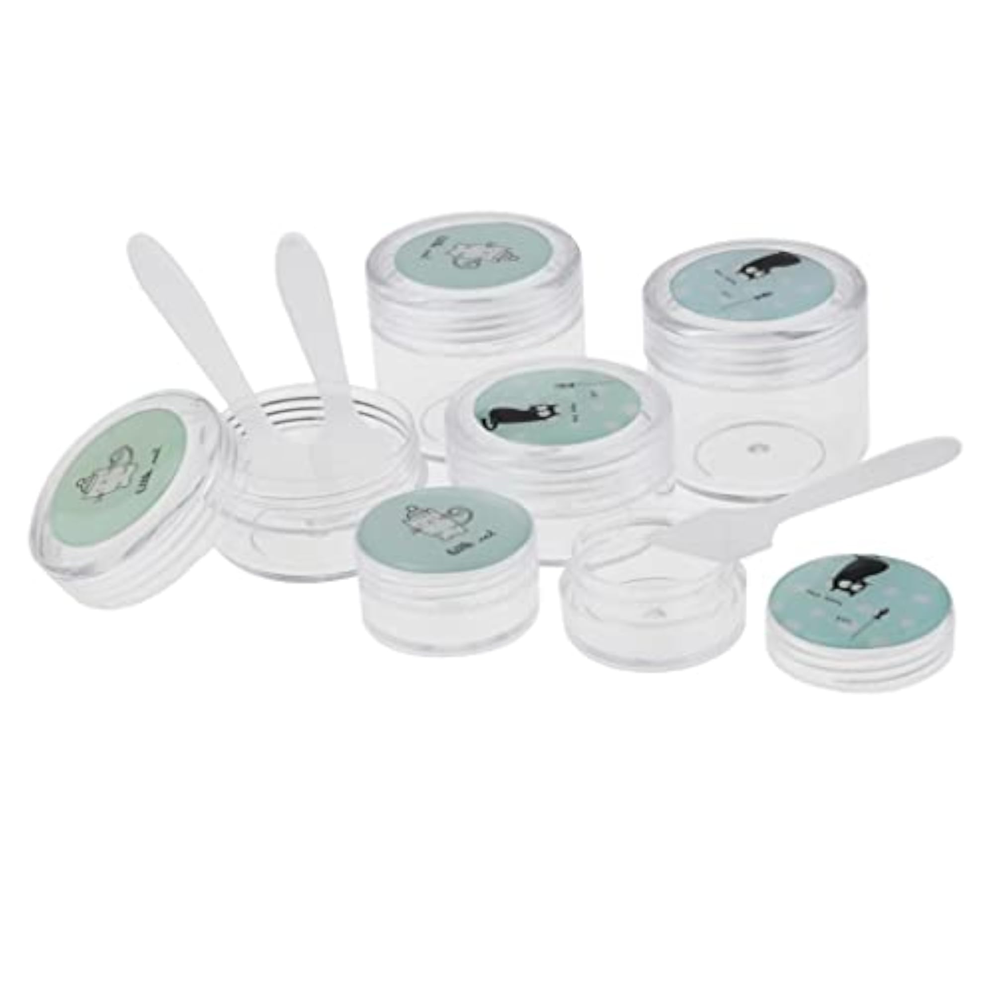 6 Pieces Reusable Travel Sample Bottle Container