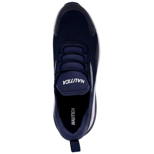 Nautica Tênis masculino – Tênis de corrida com cadarço com almofada de ar – Calçado atlético leve e