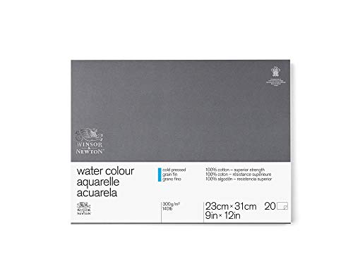 Winsor & Newton Professional Watercolor Paper Block, Cold Pressed 140lb, 9"x12"