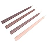 Healifty 4 Stück Duftkerzen mit Langen Stabkerzen Dekorative Aroma Kerzen für Romantische Anlässe Hochzeiten Abendessen Schickem Farbverlauf Kaffeegeruch